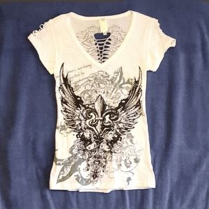 Short Sleeve Cut-out Top